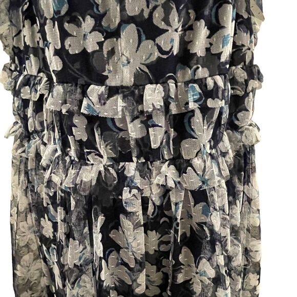 Lane Bryant ~ Navy and White Floral Dress ~ size 18/20 ~ NWT - Picture 4 of 11